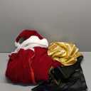 Potalay Men's Deluxe Santa Suit 11pc. Christmas Adult Santa Claus Costume