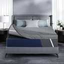 3 Inch Firm Mattress Topper King, Cooling Memory Foam & Non-Slip Straps
