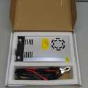 High-Power SMPS 110V/220V AC to 12V DC Converter - 50A 600W Power Supply - Adjustable Switch Transformer for LED Strip, LCD Monitor CCTV, Radio/Car Stereos, 3D Printer - Includes 2 Clamp Wires
