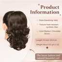 Flufymooz Ponytail Extension, 14 Inch Short Drawstring Ponytail Hair Extension for Women, Soft Synthetic Pony Tails Hairpiece for Women (Medium Chocolate Brown)