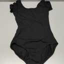 Spoxiyue Women's Classic Short Sleeve Leotard for ballet Adult Gymnastics Bodysuit girls cotton dancewear XS