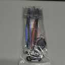 Pack of 2 Golf Club Brush Groove Cleaner with 2 Ft Retractable Zip-line and Aluminum Carabiner Lightweight and Stylish, Must-Have Golf Tool for Cleaning Dirty Clubs Groove (Blue + Black)