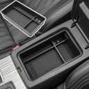 TACOBRO Center Console Organizer Compatible with Nissan Altima 2019 2021 2022 2023 2024 2025 2026 Accessories, Armrest Insert Tray with Coin Holder Keep Organized with Rubber Pad, Black