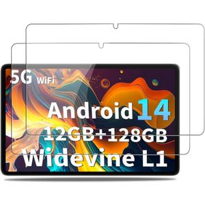 NOUKAJU Screen Protector for JJGJ/ QDDQ TB02 10inch, HD Tempered Glass, 9h Hardness, Scratch, Anti-Fingerprin, Tempered Glass Film Guard for JJGJ TB02[2 Pack]