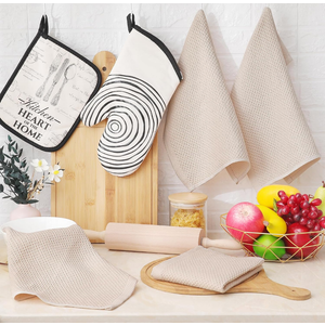 Homaxy 100% Cotton Waffle Weave Kitchen Dish Cloths, Ultra Soft Absorbent Quick Drying Dish Towels, 14x12, pack 3