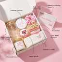Birthday Gifts for Teen Girl & Women, Pink Bow Trendy Birthdays Gifts Box with Scented Candles, Greeting Card & Cute Accessories, Birthday Presents for Her, Best Friend, Sister, Daughters