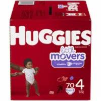 Huggies Size 4 Diapers, Little Movers Baby Diapers, Size 4 (22-37 lbs), 70 pcs