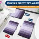 OLANLY Small Bathroom Rugs Mat 24x16, Extra Soft Absorbent Microfiber Bath Rugs, Rubber Backing, Quick Dry, Machine Washable Bath Mat for Bathroom Floor, Tub and Shower, Home Decor Accessories, Violet