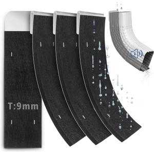 2.7"x11.8" Gutter Noise Dampener, 4 Pack Rain Gutter Downspout Silencer Insert Adjustable Rain Noise Downspout Drip Silencer-Fit 2"x3" Gutter Downspout Extensions