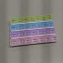 Weekly Pill Organizer - 4-Times-a-Day Pill Planner Pill Box Separates Pills & Vitamins with Daily Morning, Noon, Evening & Night Compartments, Travel Medication Reminder Monday to Sunday