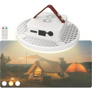 16500mAh Camping Tent Light, 4000LM 3 Color Lighting Modes IPX5 Waterproof Led Hanging Tent Lantern Rechargeable Emergency Portable Magnet Outdoor Wireless Camping Lights (60W Pro (Remote)