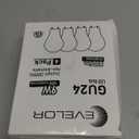 Evelor GU24 LED Light Bulb,60 Watt Equivalent Daylight White 5000K,Non-Dimmable,Efficient 9W,800 Lumens Twist and Lock 2 Prong Light Bulbs,15000 Hours,Ideal for Kitchen,Living Room,Bedroom, 4-Packs