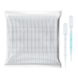 Vabiooth 100Pcs 3mL Disposable Plastic Transfer Pipettes Calibrated Dropper for Science Experiment, Art, and DIY  EasytoUse and Safe