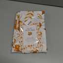 Romanstile Fall Round Tablecloth 60 Inch,Thanksgiving Autumn Harvest Orange Maple Leaf Table Cloths, Stain Resistant Farmhouse Table Cover for Thanksgiving Holiday Dinner Party