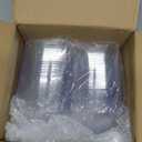Sliner 100 Pcs Square Plastic Bowls 8 oz Plastic Serving Bowls Disposable Chip Containers for Parties Snack Fruit Candy Containers for Candy Buffet Salad Bar Buffet Party Supplies(Clear)