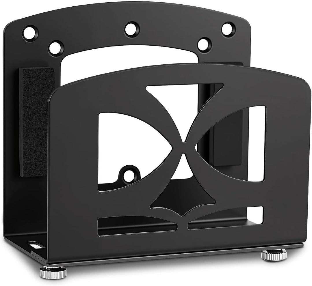 Cable Box Mount,Adjustable Small Device Wall Mount or VESA Mount Behind The Monitor for Streaming Media Player, Switch, WII,Cable Boxes, Modems,Router,Power,Mini pc,Mac mini,OptiPlex MFF and More