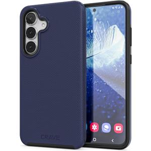 Crave Compatible with Samsung Galaxy S25 FE Case, Shockproof Protection Dual Layer Case for Samsung Galaxy S25 FE (6.7 inch) - Navy