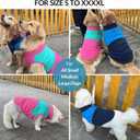 Queenmore Fleece Sweater for Dogs, Pet Vest Jacket Sweatshirt Winter Clothes for Boy Or Girl, Navy/Blue, S