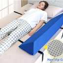 AOSSA Bed Rail Pillow Soft Foam Bolster Bed Rails for Elderly Adults Fall Protector Medical Bedside Safety Assisting Rail Bed Bumper Wedges for Elderly Positioning Hospital Bed Rail Padding Cushion, 33.5*9.8*9.8 inch