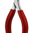 BEZOX Toenail Clippers for Thick & Ingrown Nails  Heavy Duty Toe Nail Clipper for Seniors for Thick Toenails with Comfort Grip & Long Handle - Red