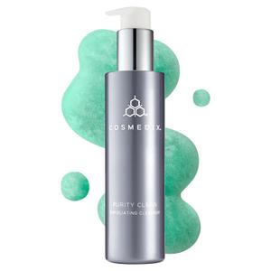 COSMEDIX Purity Clean Exfoliating Facial Cleanser Moisture-Rich Rejuvenating Face Wash for Fine Lines & Uneven Skin Tone Essential Oils for Radiant, Even Complexion 150 ml / 5 fl oz
