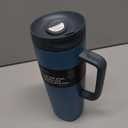 Owala SmoothSip Slider Stainless Steel Insulated Travel Mug with handle, 100% Leak Proof, For Hot and Cold Drinks, Travel Friendly with Sliding Lock Lid, 24 oz, BPA Free, Leak Proof, High Dive