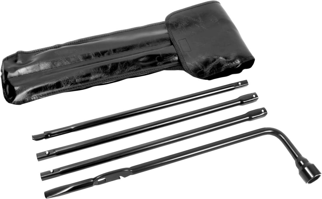 Spare Tire Tool Kit with Spare Tire Jack Handle and Wheel Lug Wrench Compatible with 1999-2019 Silverado Tahoe Avalanche Suburban Sierra Yukon 02-18 Escalade