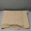 Threadmill Luxury Cotton Blankets for Twin Size Bed | All-Season 100% Cotton Twin Blanket for Bed | Herringbone, Soft & Cozy Fall Thermal Blanket, 350GSM, 68x92 inches | Beige (Twin (68" x 92"))