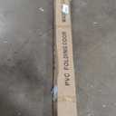 DIYHD 32X80in White PVC Accordion Door - Folding Closet Door with Mounting Hardware, Handle and Latch