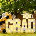Graduation Decorations 2026 Marquee Letters,2.3FT Grad Party Decoration 2026 Marquee Numbers,Class of 2026 Decorations Grad Light Up Letters