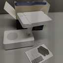 Wireless Induction Bluetooth Speaker, 5-in-1 Foldable Phone Holder, 1500mAh Emergency Charging, Colorful LED Ambient Light, Tech Gadgets Gifts for Men Women, for iPhone Android Tablet, Ivory