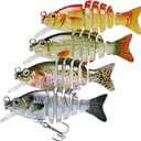 TRUSCEND Swimmax for Freshwater and Saltwater, Lifelike Fishing Lures for Bass Trout Crappie Walleye Pike Bluegill Salmon, Swimbait for Bass Fishing, Amazing Fishing Gear Gifts for Family Fishing (B-2",0.07ozwith bill)