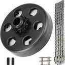 Centrifugal Clutch 1" Bore 14 Tooth Go Kart Mini Bike Clutch with #40/41/420 Chain, fits for Engines with Straight Shaft 2-6.5hp