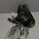 Blulu 10 Pcs Wig Hangers Rack for Multiple Wigs with Dust-proof Storage Bags, Hanging Storage Organizer for Hat with Anti-slip Grips Space Saving for Door Wall Closet Bathroom (Black)