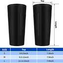 3 Pairs Volleyball Arm Sleeves Volleyball Compression Forearm Sleeves Passing Hitting Arm Guards for Men Women Teens Youth (Black)