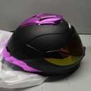 Crown Racing Compact Motorcycle Helmets, Full Face Motorcycle Street Bike Helmet, DOT Approved Model-LW600 Purple, Size-L