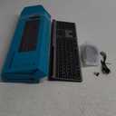 Wireless Keyboard and Mouse, Vssoplor 2.4GHz Rechargeable Compact Quiet Full-Size Keyboard and Mouse Combo with Nano USB Receiver for Windows, Laptop, PC, Notebook-Black