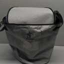 Portable Toy Storage Basket & Play Mat with Pocket Label - 9.3 Gallon Toy Organizer - Leather Handles, 60" Playmat - Toy Bag for Boys & Girls, Playroom, Grey