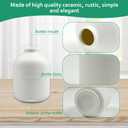 15pcs 3.8 Inch White Ceramic Bud Vases Bulk, Boho Small Vases in Bulk for Flowers, Mini Vases for Centerpieces for Dry Flowers, Pampas Garss for Home Wedding Party Table Decor