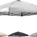 Canopy Replacement Top Cover for 10x10ft Pop Up Canopy Tent with Air Vent, Waterproof UV Protection - for Outdoor, Patio, Event, Garden (White)