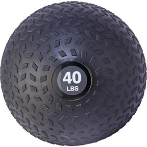 Fitvids Slam Medicine Wall Balls Workout Exercise Fitness Weighted Balls for Cross Training, Strength and Conditioning Exercises, Cardio and Core Workouts, 40 Pounds