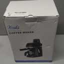 Coffee Machine, 3.5 Bar Espresso & Cappuccino Machine with Steam Wand, Compact Design Coffee Maker for Latte, Safety Lock & Tritan Cups, 800w, Black