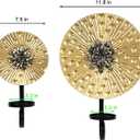 Wall Sconce Candle Holder Metal Hanging Wall Decorations for Home,Living Room, Bathroom, Dining Room, Set of 2 ，（1 Large and 1 Small Combination，Gold
