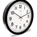 Wall Clock Silent Non-Ticking Modern Clock Battery Operated 8 Inch Small Classic Analog Decorative for Kitchen, Living Room, Office, Bedroom, Bathroom (Black)