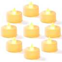Homemory 24-Pack Flameless LED Tea Lights Candles Battery Operated, 200+Hour Fake Electric Candles TeaLights for Votive, Halloween, Ofrenda, Diya, Wedding Centerpiece Table Decor, Funeral, Christmas
