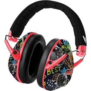 Vanderfields Hearing Protection Ear Muffs - Over 33 dB (2K Hz) Broad Noise Cancelling Sound Reduction Earmuffs for Kids 3-12 (Monstertruck)