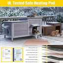 Aivituvin Heated Cat House Outdoor Weatherproof Insulated for Cats