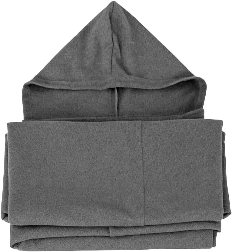 Sleep Pod - Weighted Wearable Blanket Hoodie for Anxiety Relief & Deep Sleep, Portable Personal Sleeping Bag for Travel, Camping, and Cozy Lounging (L-6' 1.6')