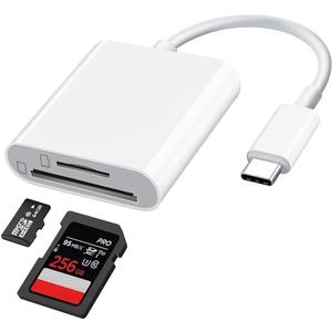 USB C SD Card Reader Dongle(2in1)Type-C Multiport Micro SD TF Camera Memory Adapter C Flash Drive 3.0 Macbook Pro Compatible for Galaxy S22 S23 Ultra LG Google Apple IPhone15 Pro Max Plus IPad Pro Air