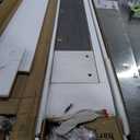 Pmnianhua Modern Wall Mounted TV Console with Storage - 70'' Under TV Shelf, Floating Entertainment Center for Bedroom & Living Room (Gray-White)